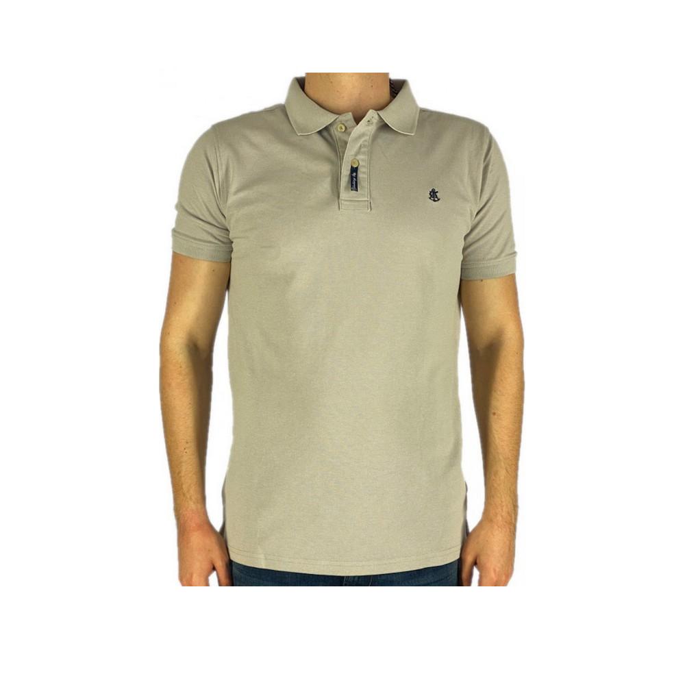 EXPLORER μπλουζάκι POLO KONTO MANIKI ΓΚΡΙ ΑΝΟΙΧΤΟ 2021102000-LIGHT_GREY