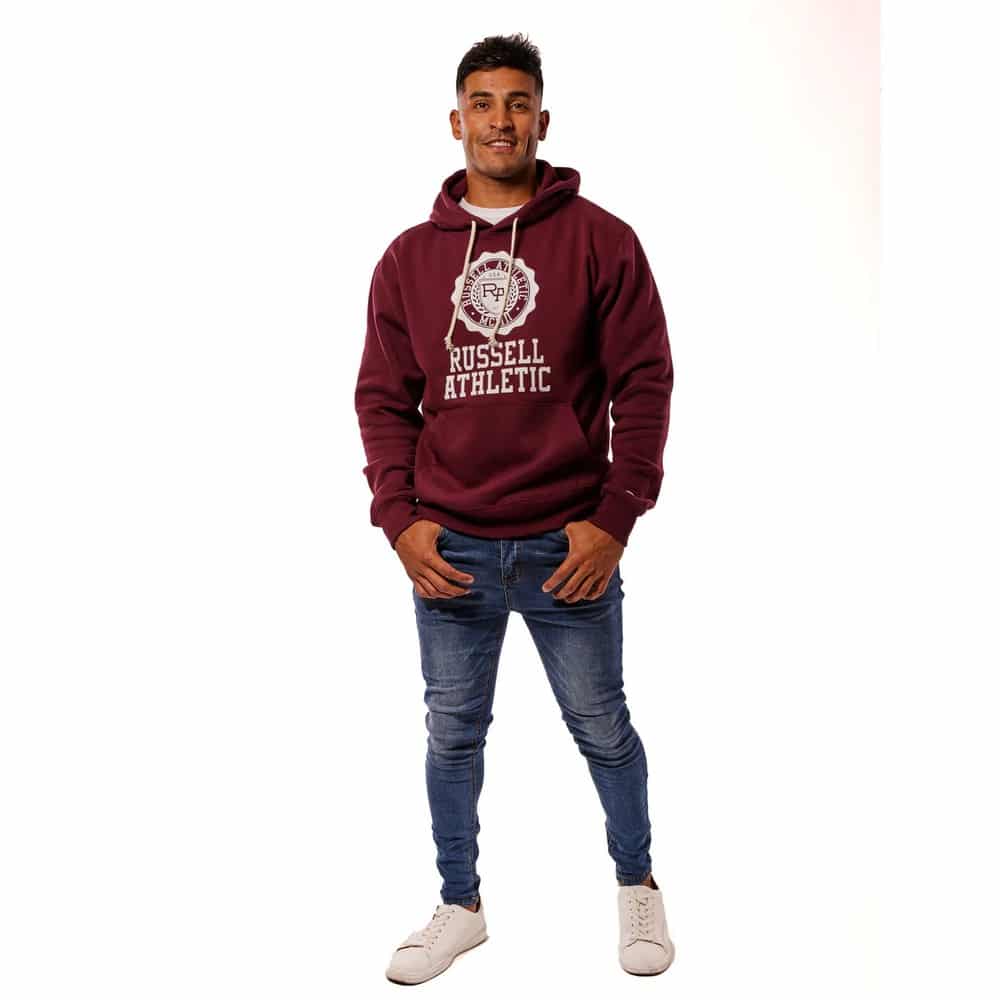 Russell Athletic Hoody BURGUNDY A2-004-2-045 - Image 4