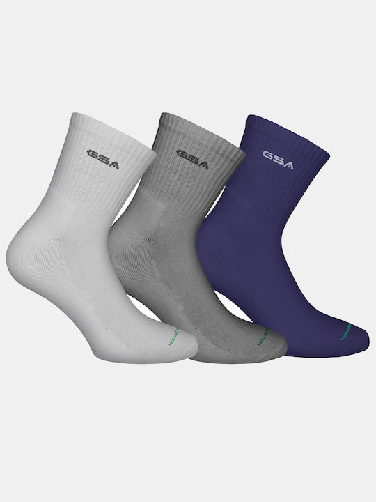 GSA Κάλτσες Aero 500 Distance Παιδικές 3 Ζευγάρια Blue/White/Grey 83-16053-51 - Image 3