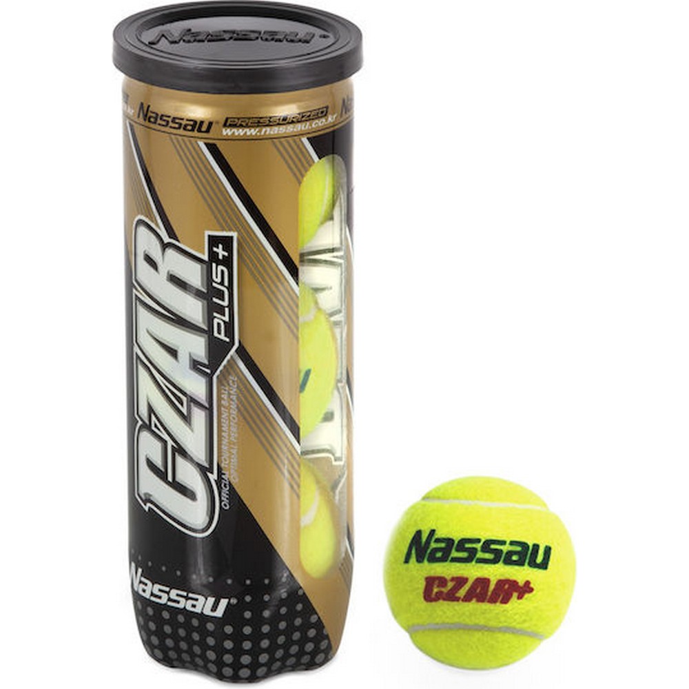 Nassau Czar για Προπόνηση Μπαλάκια Τένις Σετ 3τμχ YELLOW 42901