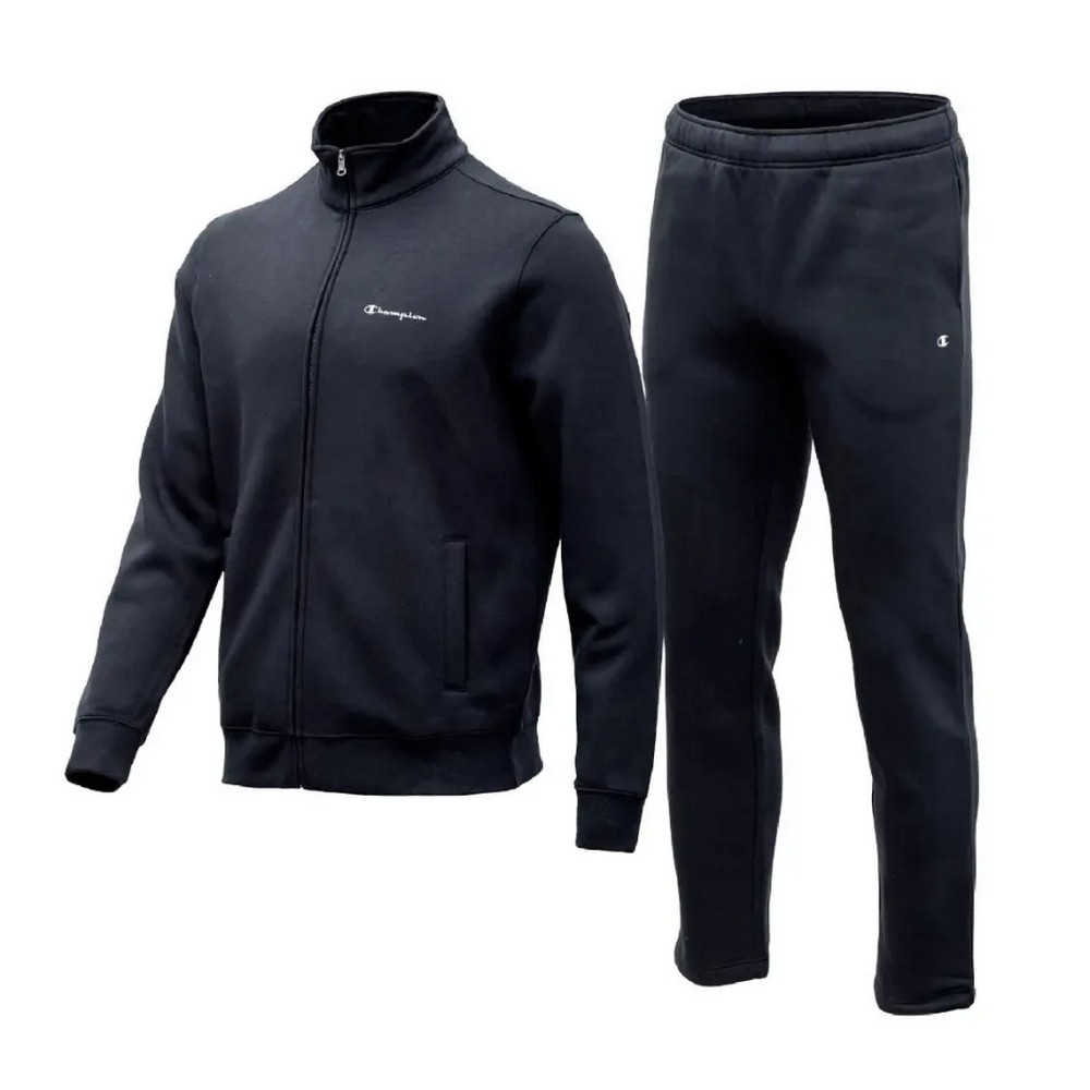 Champion Track Suit Βαμβακερή Σετ Φόρμας BLACK 219620-KK001