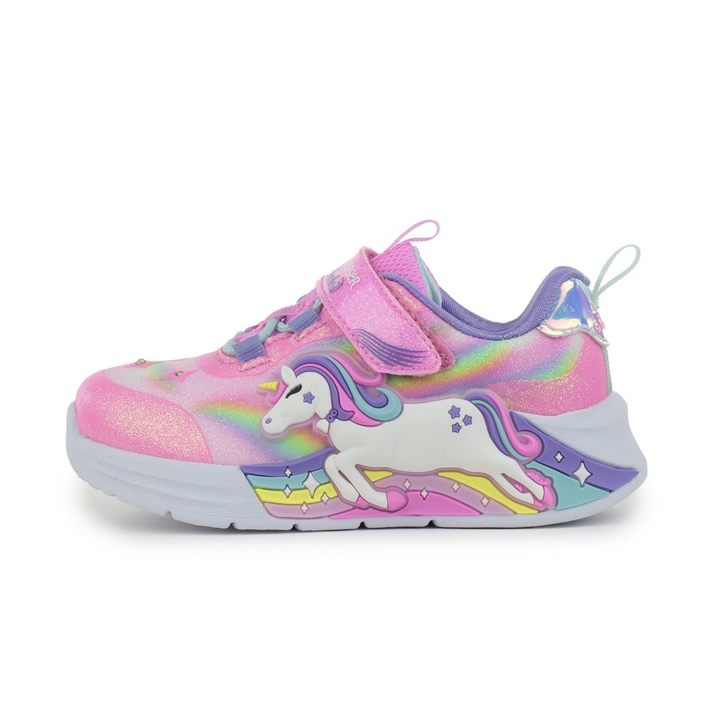 Skechers S Lights Unicorn Chaser PINK 302298N-PKMT - Image 5