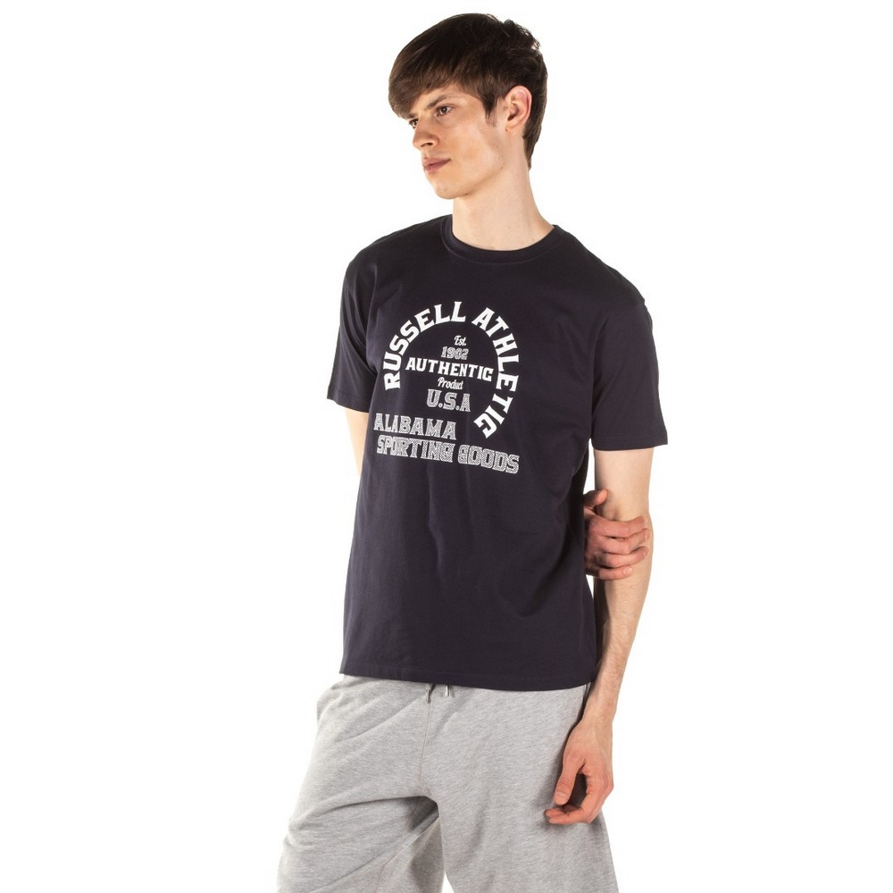 RUSELL Athletic AAA-S/S CREWNECK TEE NAVY A2-008-1-190