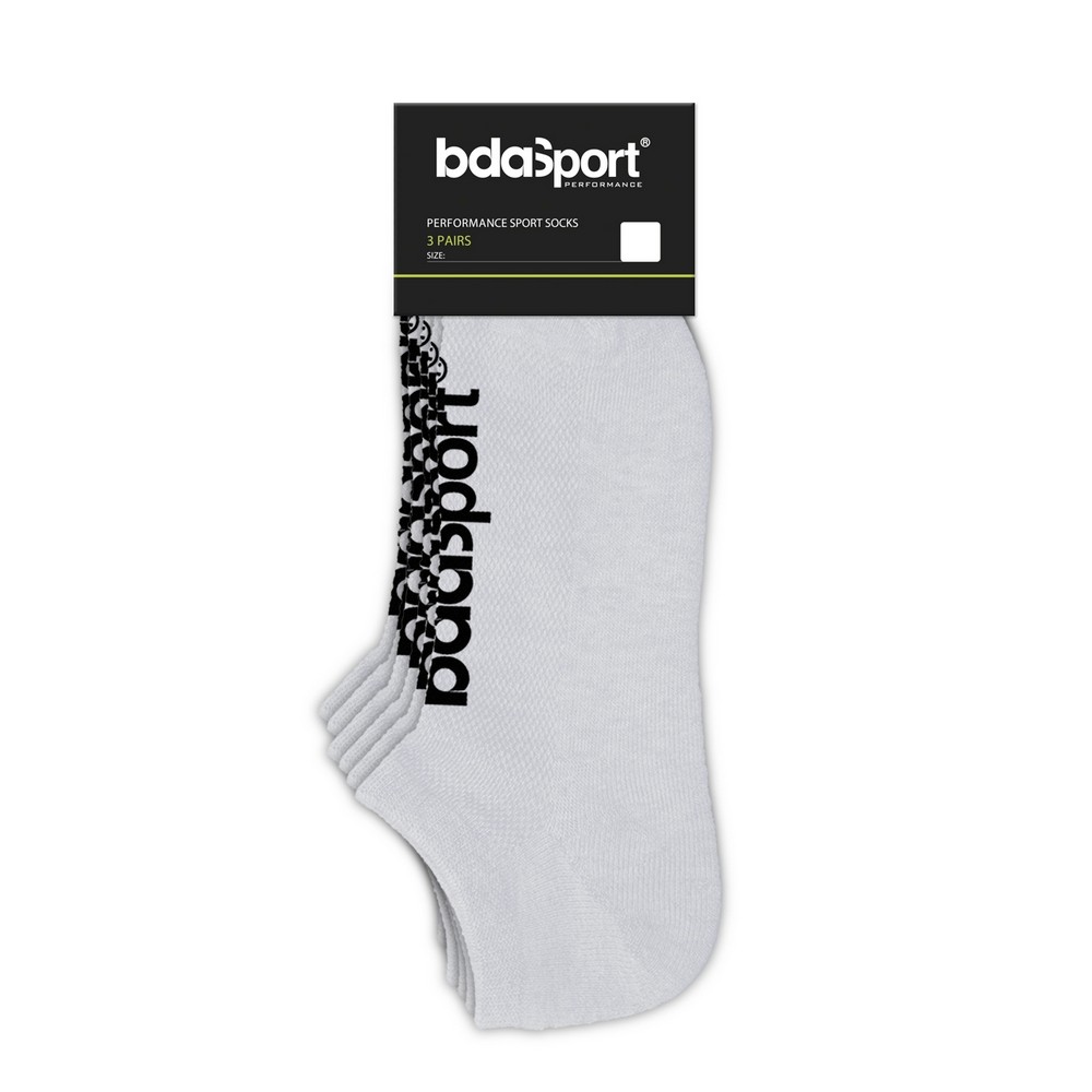 Body Action κάλτσες χαμιλές Αθλητικές NO SHOW UNISEX 3-PACK WHITE 095302-02
