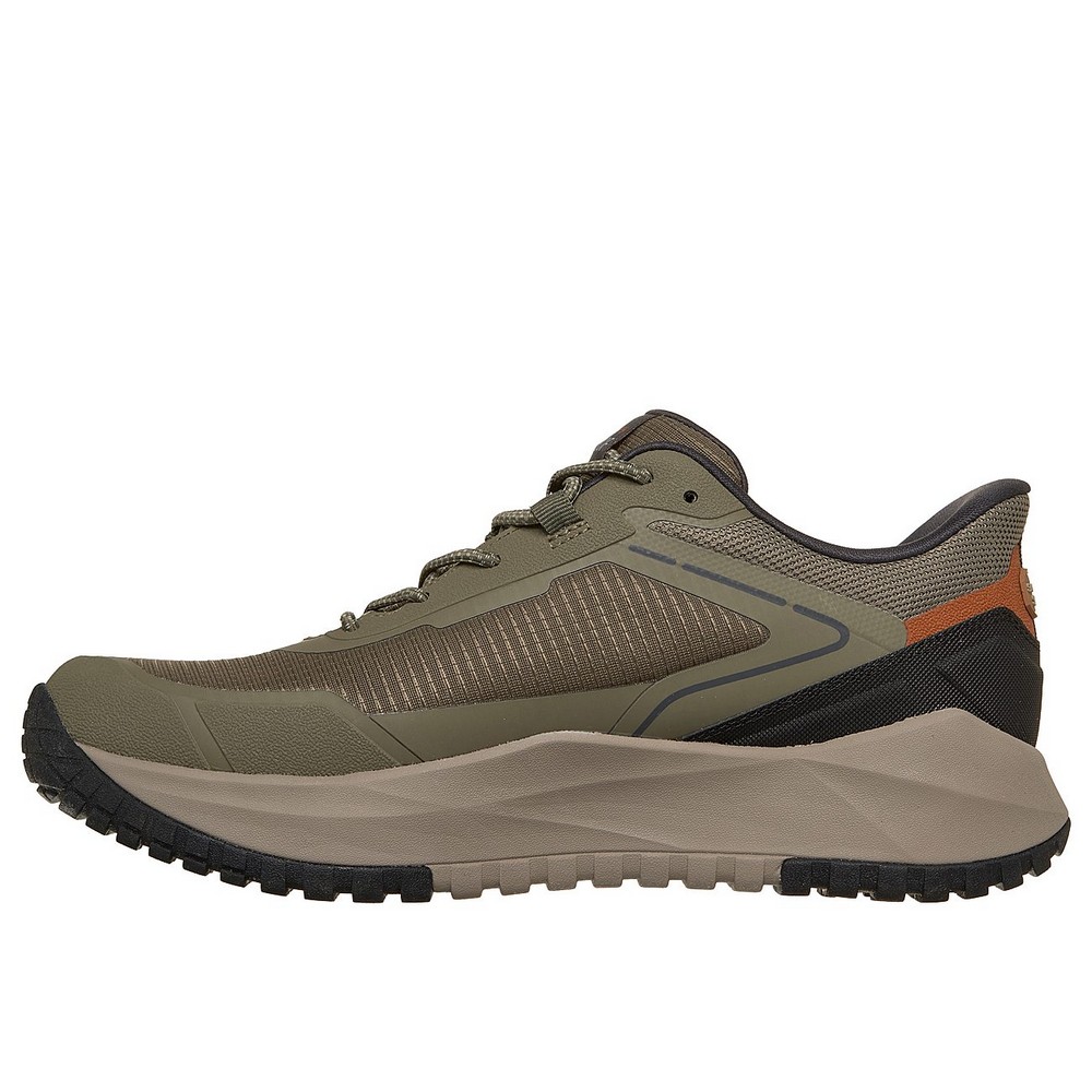 Skechers Hands Free Slip-ins Waterproof Relaxed Fit: Badger - Koda GREEN 211367-OLV - Image 4