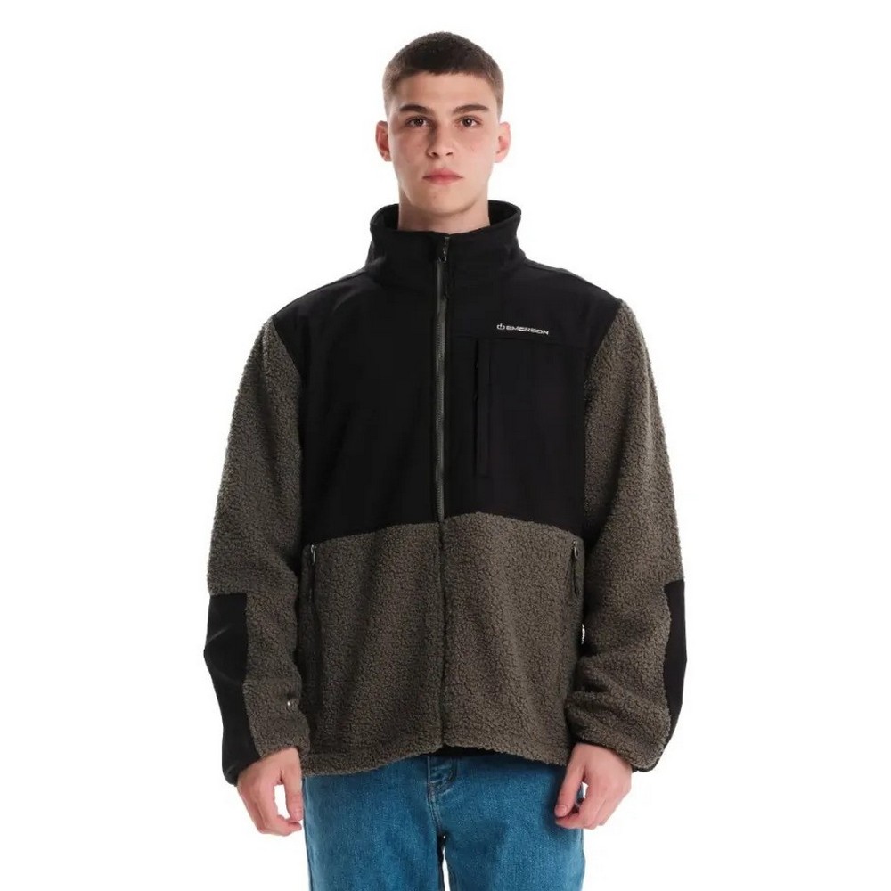 EMERSON Ανδρικό Μπουφάν ΜΑΥΡΟ/ΧΑΚΙ 242.EM11.21-OLIVE-BLACK2